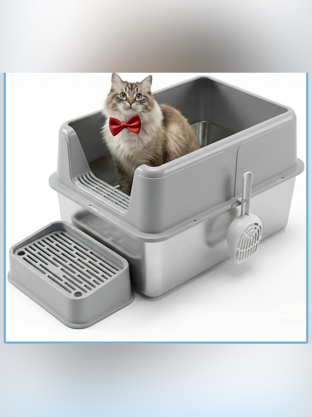BNIB Stainless Steel Litter Box